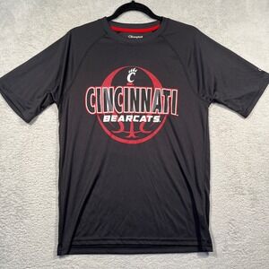 Champion Cincinnati Bearcats T-Shirt NCAA College Black Athletic‎ Small